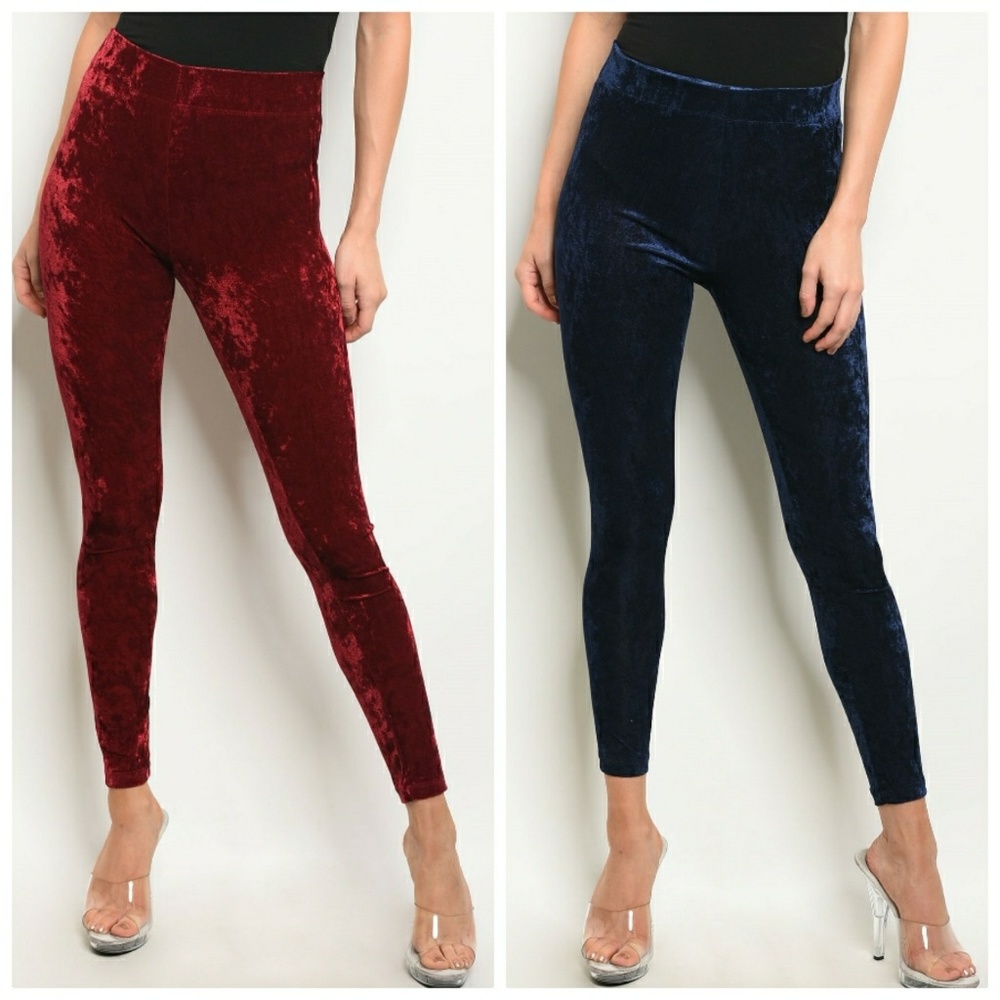 Velvet leggings